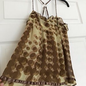 DKNY Jeans Satin Strap Top Size S